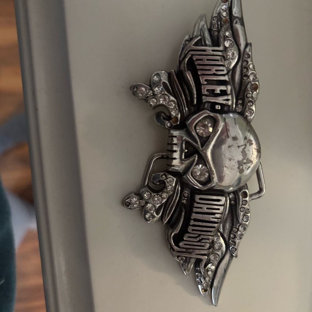 Harley-Davidson Silver Skull Pin
